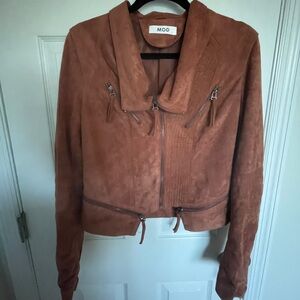 Women's Brown Suede Jacket